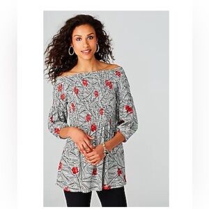 🥳2xHost Pick🥳 NWT! Gorgeous J.Jill Smocked 3/4 Sleeve Knit Top Size Small Petite